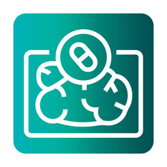 antibiotics free black line icon for digital and print projects.