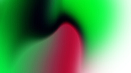 Vibrant Neon Green and Red Abstract Gradient with Dark Black Swirl graphic design