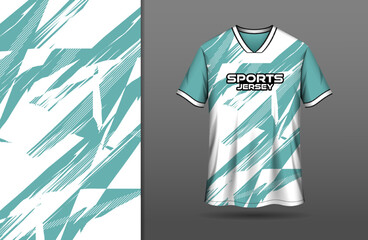 White sport jersey design with abstract grunge background