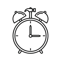 Alarm clock with hammer on top