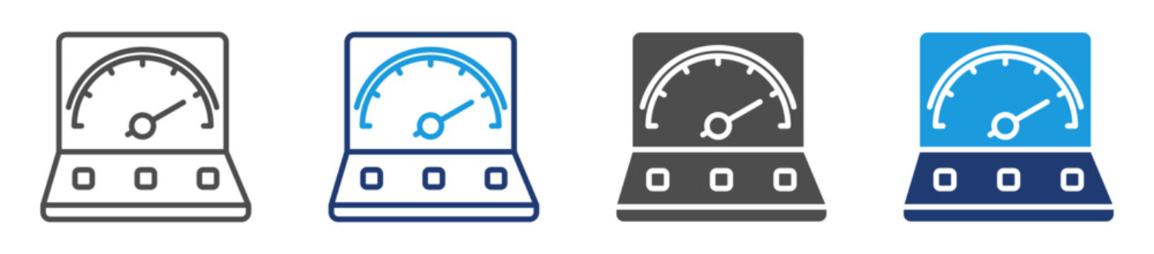 galvanometer icon set multiple style