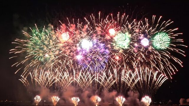 Looping Multicolored Isolated Animation