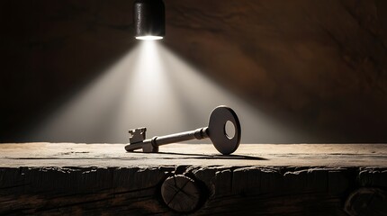 old key in a factory