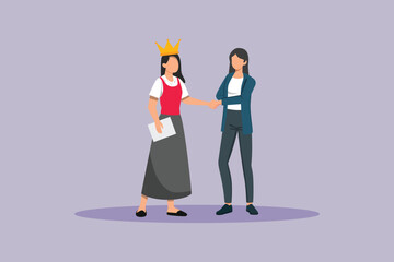 client&nbsp;First concept. colored flat vector illustration isolated