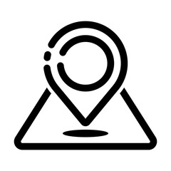 Gps map marker location pin icon