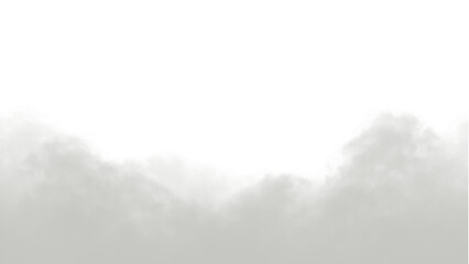 White flowing smoke or mist isolated on transparent background. Gentle vapor texture, airy fog overlay, clean haze pattern. PNG clipart or overlay