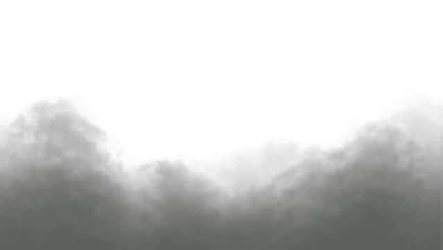 Ground fog or smoke mist isolated on transparent background. Dense haze texture, natural steam effect, vapor design. Realistic PNG overlay