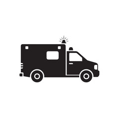 "Ambulance and Emergency Service Line Icon"