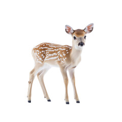 Fototapeta premium Fawn Portrait on Black Background