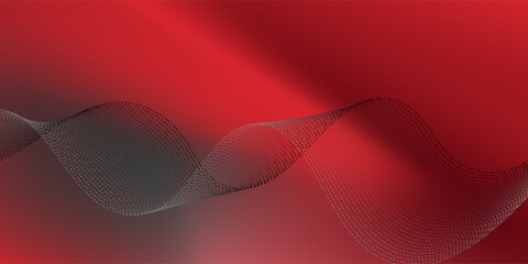 Red diagonal geometric shape with halftone. illustration; industrial; industry; interior; carbon; shine;