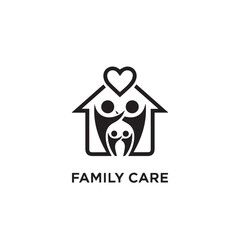 "Family Care and Home Support Line Icon"