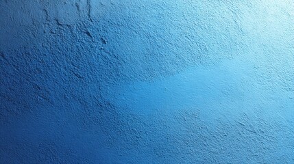 Closeup of blue wall surface showing a diffuse vignette and calm mood