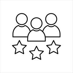 experience icons. simple line vector