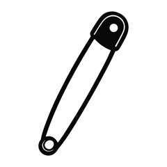 Minimalist Safety Pin Icon