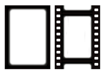 Obraz premium Frame film old video cinematic vintage movie border transparent retro pair