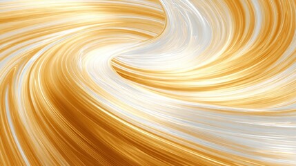 Golden swirl abstract flowing lines