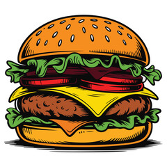 burger vector design.