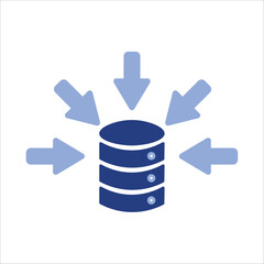 data collections icons. simple colored vector