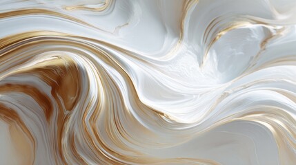 White gold marble swirl abstract background