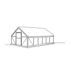 Greenhouse with snow-covered roof symbolizing protection and winter rest