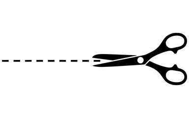 scissors with cut lines