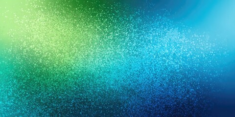 Abstract gradient background with bokeh effect, transitions from green to blue
