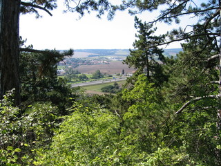 Wald und Autobahn Drei Gleichen