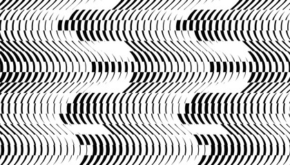 Black and white abstract geometric pattern with smooth transition effect for sporty and modern background. Editable graphic resource. Vector Format Illustration 