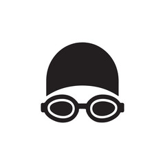 Minimalist Swim Icons: Cap & Goggles Series