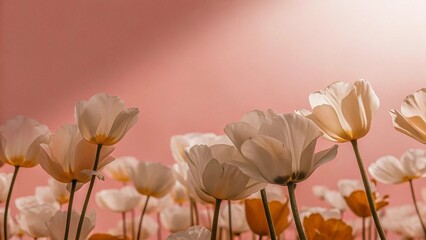 Vibrant spring meadow field flowers image
