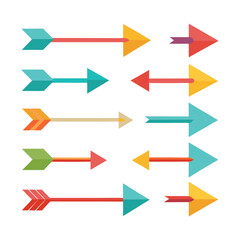 colorful arrows set