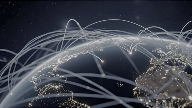 Advanced networking infrastructure showcasing high-performance connectivity with optimized bandwidth, cybersecurity protocols, and scalable IoT architecture