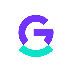 Letter G smile clean minimal logo design