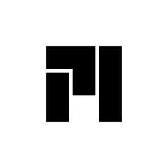 Letter PM or MP creative monogram logo