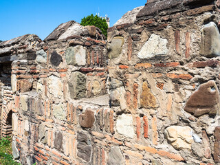ancient town walls in Tbilisi city, Georgia