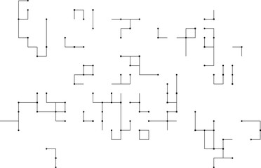 Technology circuit board background with digital electronic line pattern and modern black and white vector design