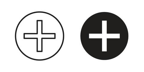 Fototapeta premium Add icon in simple modern vector format. EPS icon pack