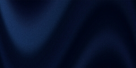Black dark gray blue abstract elegant background. Drapery. Curtain. Fabric material. Soft folds. Wave stripe line. Gradient. Empty space. Design. Template.
