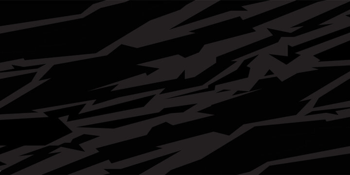 Abstract sharp seamless pattern with zigzags, arrows and triangles. Wavy geometric lightning background for covers or textile print. Sharp, chaotically scattered zigzag arrows.