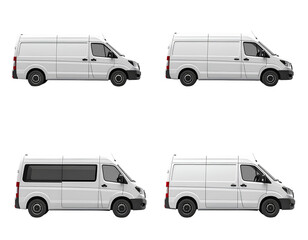  Collection of white minivan. Different angles and perspectives of white cars - Firefly_PNG Collection of white minivan. Different angles and perspectives of white cars
