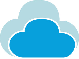 Modern cloud computing logo for innovative tech companies, data storage solutions, and digital transformation projects needing a fresh, scalable design