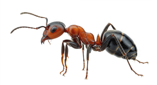ant isolated on white background