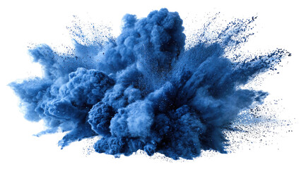 Abstract explosion of vibrant blue powder (1)