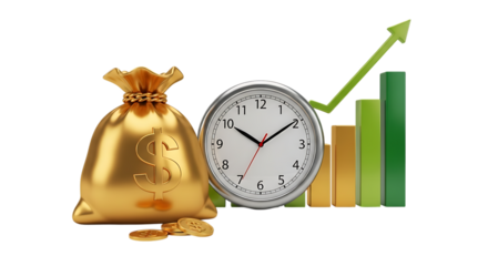 alarm clock and money