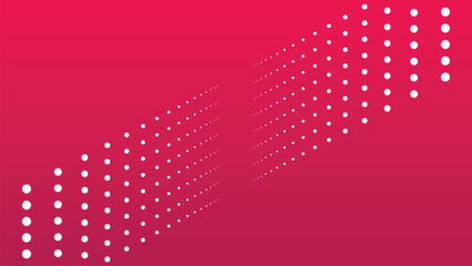 Dots on Crimson: An elegant composition of white dots arranged in a dynamic pattern, set against a deep crimson backdrop, creating an eye-catching visual experience.