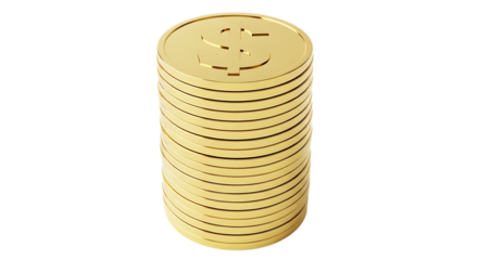 Stack of golden euro coins symbolizing growth, wealth, and successful financial investment