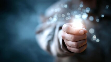 Military man interacting with holographic defocused weapon display, faceless tactical interface, virtual visualization detail, blurred uniform background, modern systems concept, s - Powered by Adobe