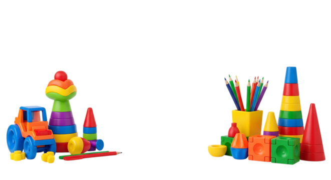 colorful wooden toy train