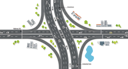 traffic on the highway