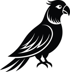 Vibrant galah parrot icon with colorful plumage